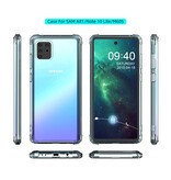 Shockproof TPU case for Samsung Note 10 Lite Transparent