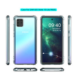 Custodia in TPU antiurto per Samsung Note 10 Lite trasparente