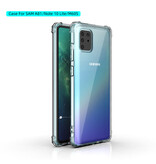 Shockproof TPU case for Samsung Note 10 Lite Transparent