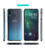 Schokbestendig TPU hoesje Samsung Galaxy A20 Transparant