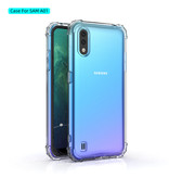 Carcasa de TPU transparente a prueba de golpes para Samsung Galaxy A01