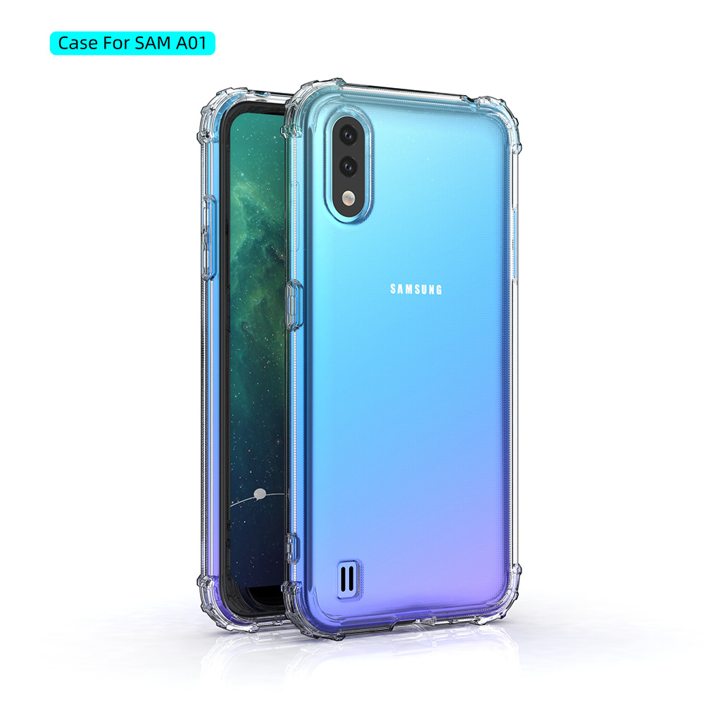 Stødfast transparent TPU taske til Samsung Galaxy A01