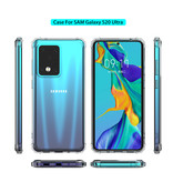 Carcasa de TPU transparente a prueba de golpes para Samsung Galaxy S20 Ultra