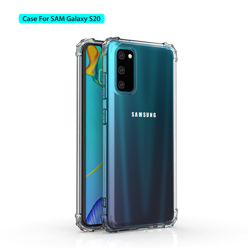 Schokbestendig transparant TPU hoesje voor Samsung Galaxy S20