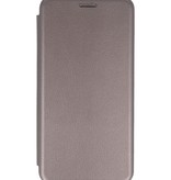 Schlanke Folio Hülle für Samsung Galaxy M11 Grau