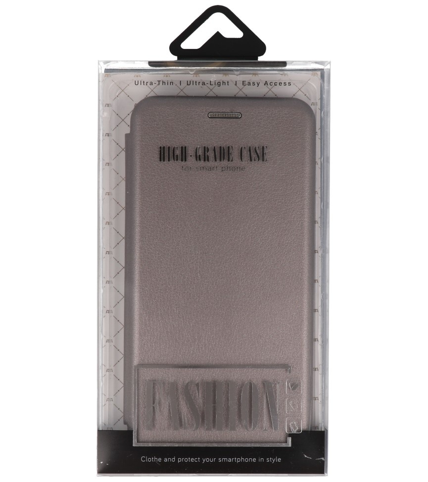 Etui Folio Slim pour Samsung Galaxy M31 Gris