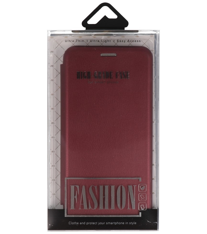 Slim Folio Case voor Samsung Galaxy M31 Bordeaux Rood