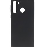 Estuche de TPU en color de moda Samsung Galaxy A21 Negro