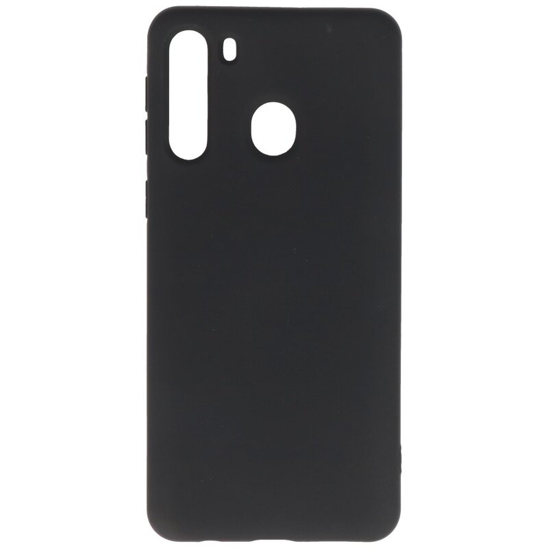 Custodia in TPU colore moda per Samsung Galaxy A21 nera