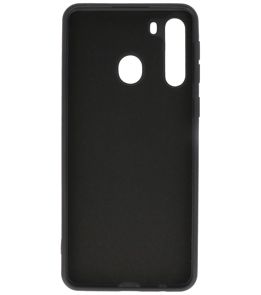 Estuche de TPU en color de moda Samsung Galaxy A21 Negro