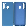 2.0mm Dikke Fashion Color TPU Hoesje Samsung Galaxy A21 Navy