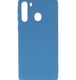 Carcasa Fashion Color TPU Samsung Galaxy A21 Azul Marino