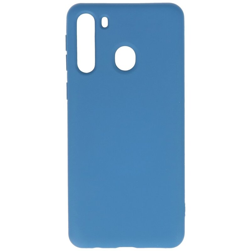Fashion Color TPU Case Samsung Galaxy A21 Navy