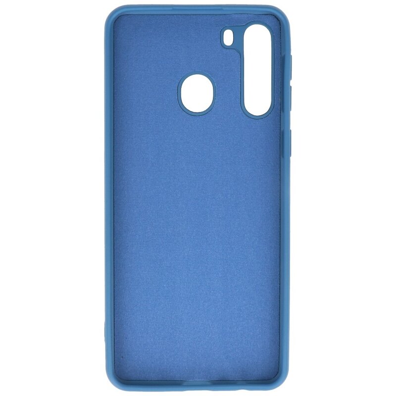 Mode Farbe TPU Fall Samsung Galaxy A21 Navy