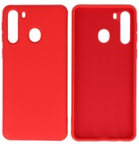 2.0mm Dikke Fashion Color TPU Hoesje Samsung Galaxy A21 Rood