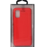 2.0mm Dikke Fashion Color TPU Hoesje Samsung Galaxy A21 Rood