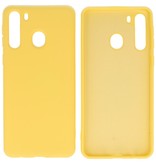 Fashion Color TPU Case Samsung Galaxy A21 Yellow