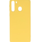 Mode Farbe TPU Fall Samsung Galaxy A21 Gelb