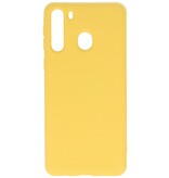 Custodia in TPU colore moda per Samsung Galaxy A21 gialla