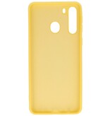 Custodia in TPU colore moda per Samsung Galaxy A21 gialla