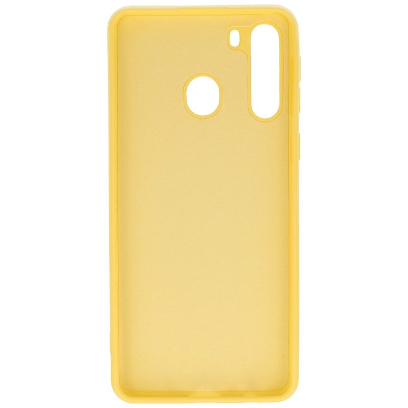 Custodia in TPU colore moda per Samsung Galaxy A21 gialla