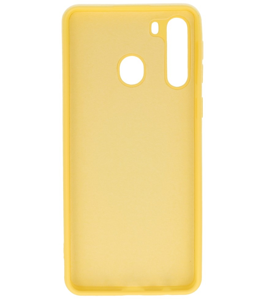 Carcasa Fashion Color TPU Samsung Galaxy A21 Amarillo