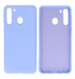 Carcasa Moda Color TPU Samsung Galaxy A21 Morado