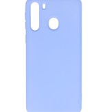 Mode Farbe TPU Fall Samsung Galaxy A21 Lila