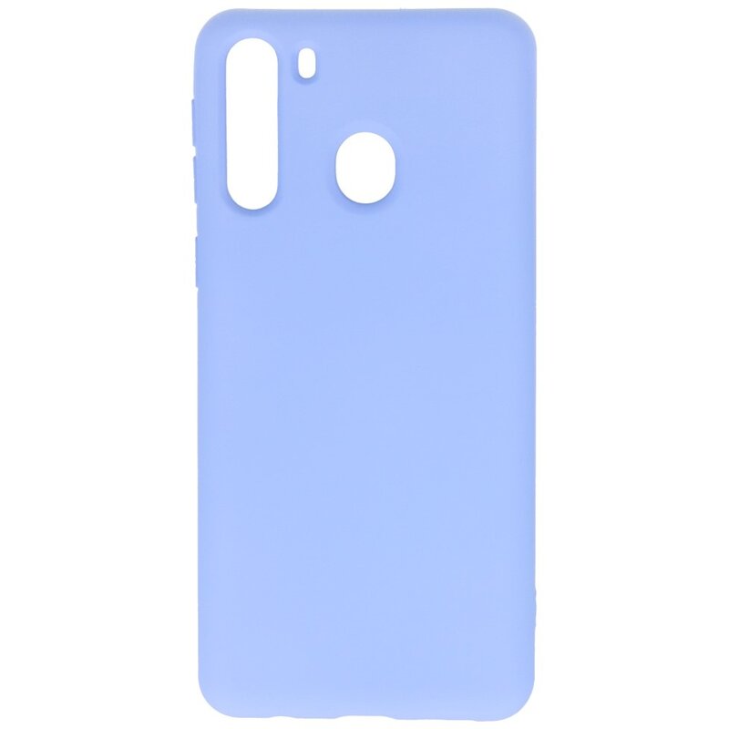 Fashion Color TPU Cover Samsung Galaxy A21 Lilla