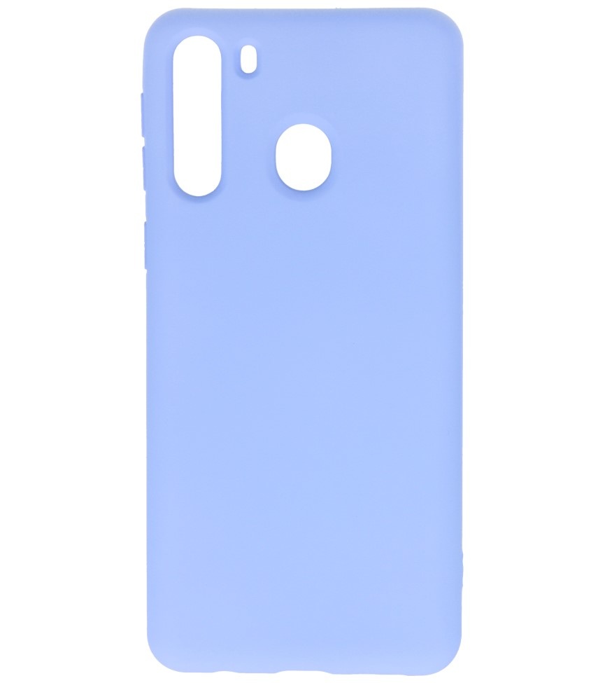 Carcasa Moda Color TPU Samsung Galaxy A21 Morado