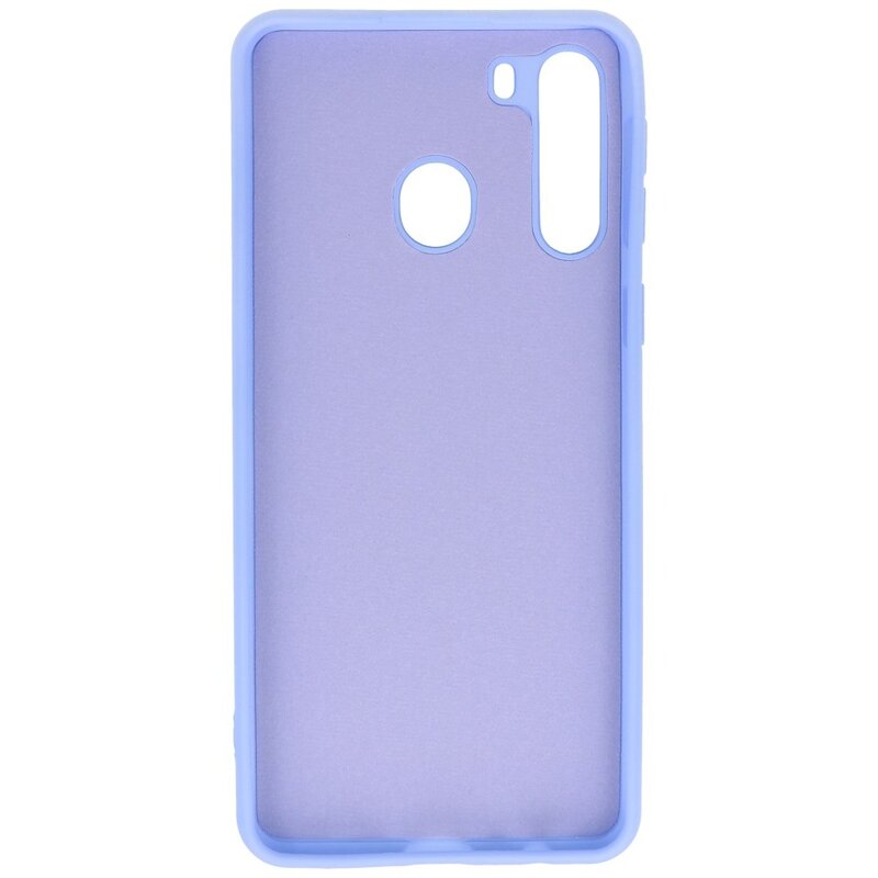 Fashion Color TPU Cover Samsung Galaxy A21 Lilla