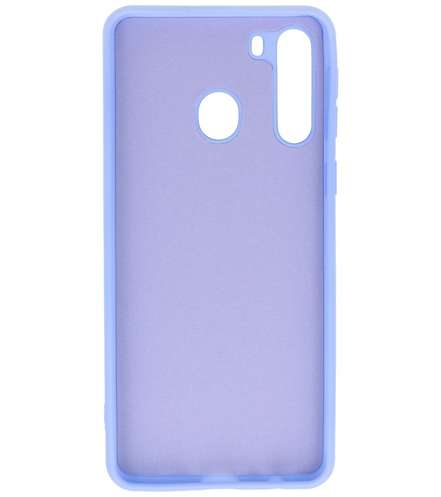 Coque en TPU Fashion Color Samsung Galaxy A21 Violet