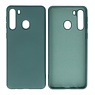 Custodia in TPU colore moda Samsung Galaxy A21 verde scuro