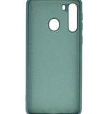 Coque en TPU Fashion Color Samsung Galaxy A21 Vert Foncé