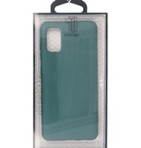 Custodia in TPU colore moda Samsung Galaxy A21 verde scuro