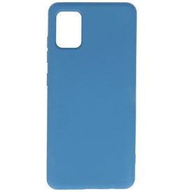 Coque en TPU Fashion Color Samsung Galaxy A31 Bleu Marine