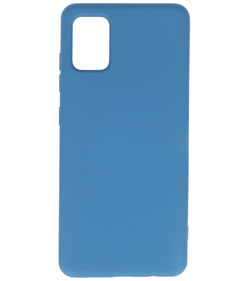 Carcasa de TPU en color de moda Samsung Galaxy A31 Azul marino