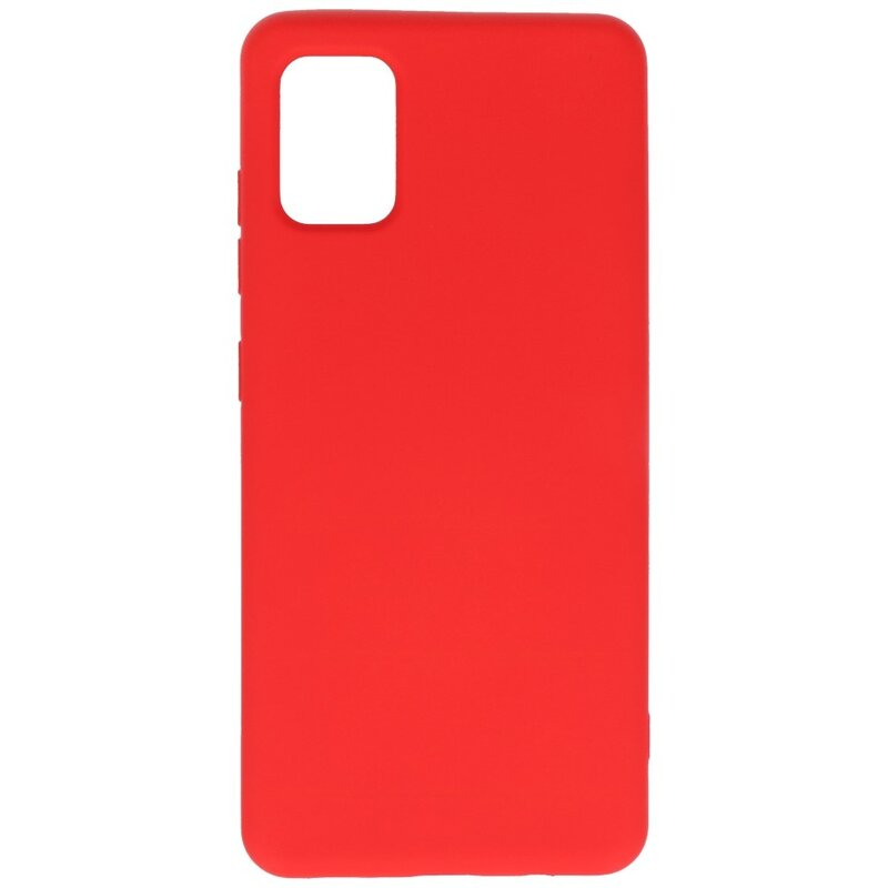 Fashion Color TPU Cover Samsung Galaxy A31 Rød