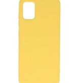 Mode Farve TPU Cover Samsung Galaxy A31 Gul