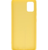 2.0mm Dikke Fashion Color TPU Hoesje Samsung Galaxy A31 Geel
