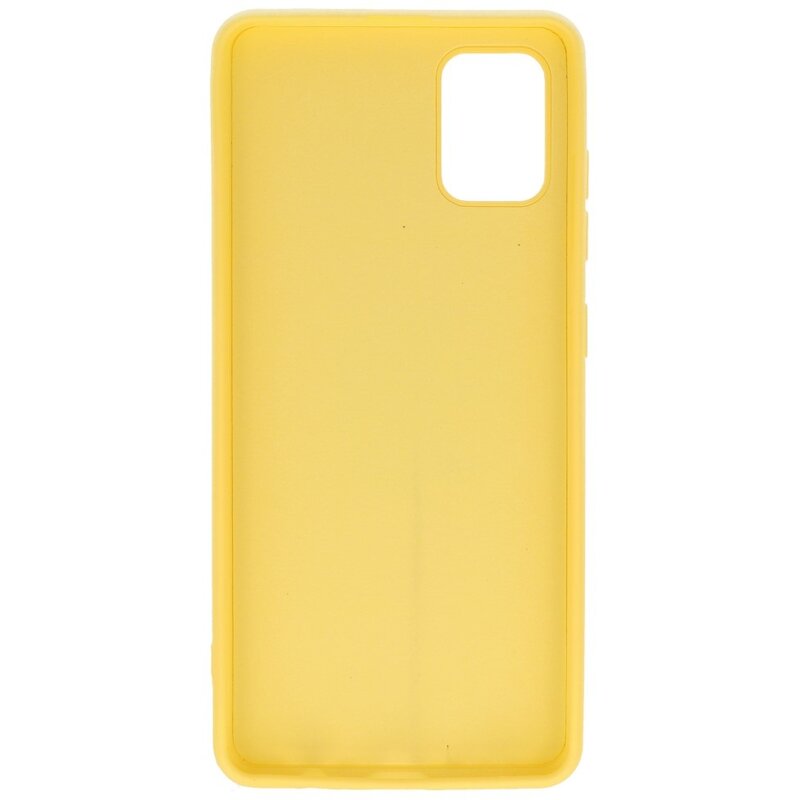 Custodia in TPU colore moda per Samsung Galaxy A31 gialla
