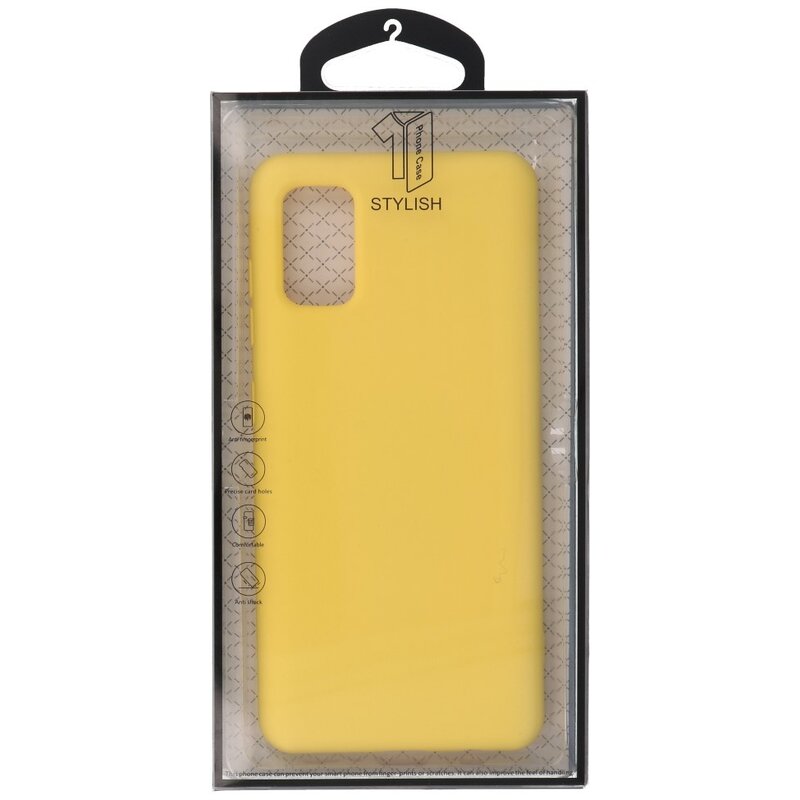 Custodia in TPU colore moda per Samsung Galaxy A31 gialla