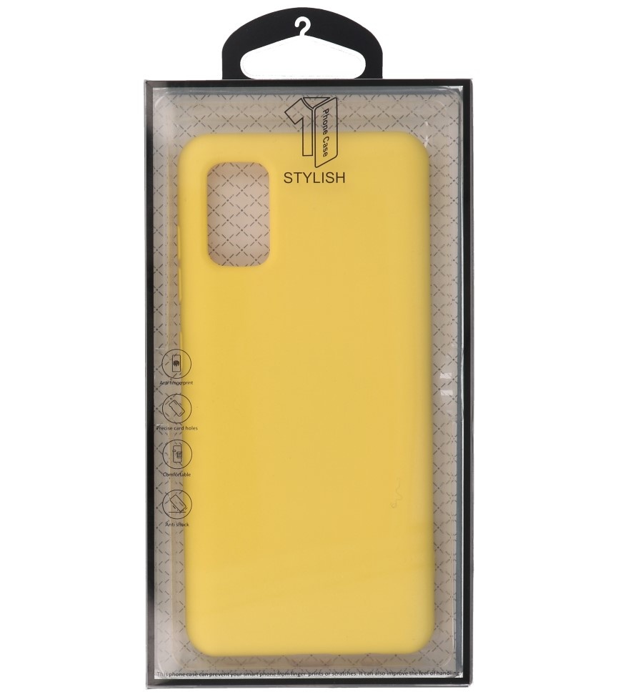 Fashion Color TPU Case Samsung Galaxy A31 Yellow