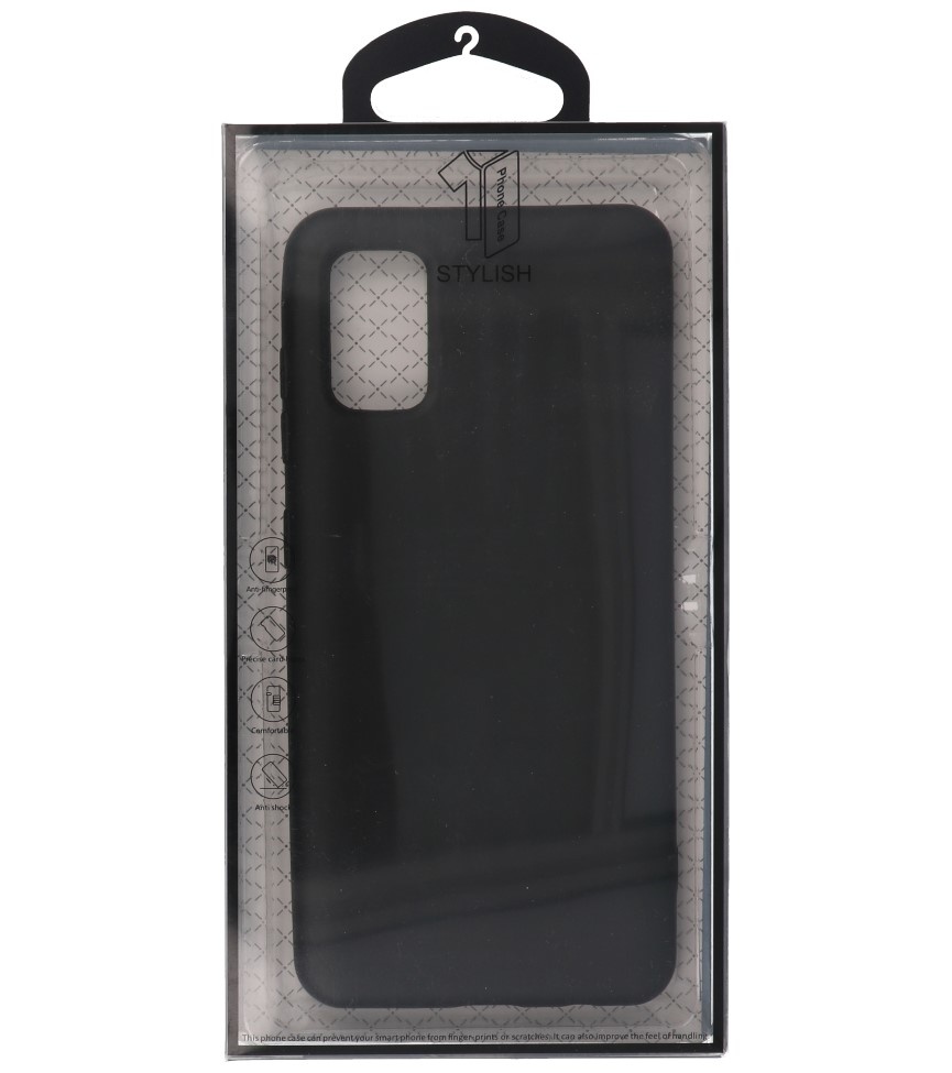 Carcasa de TPU en color de moda Samsung Galaxy A41 Negro