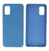 Coque en TPU Fashion Color Samsung Galaxy A41 Bleu Marine