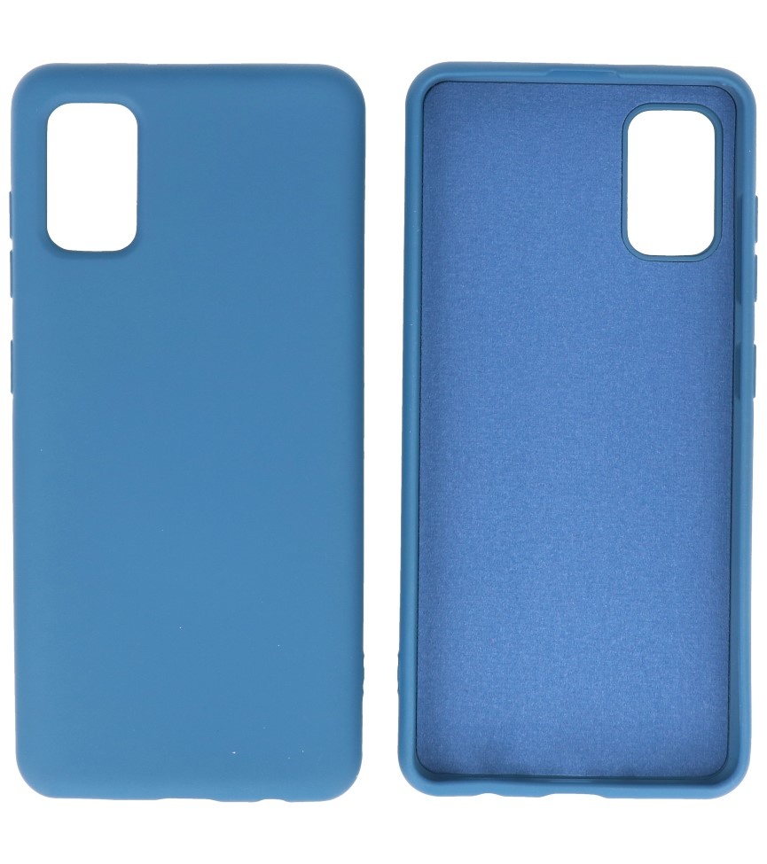 Fashion Color TPU Cover Samsung Galaxy A41 Navy