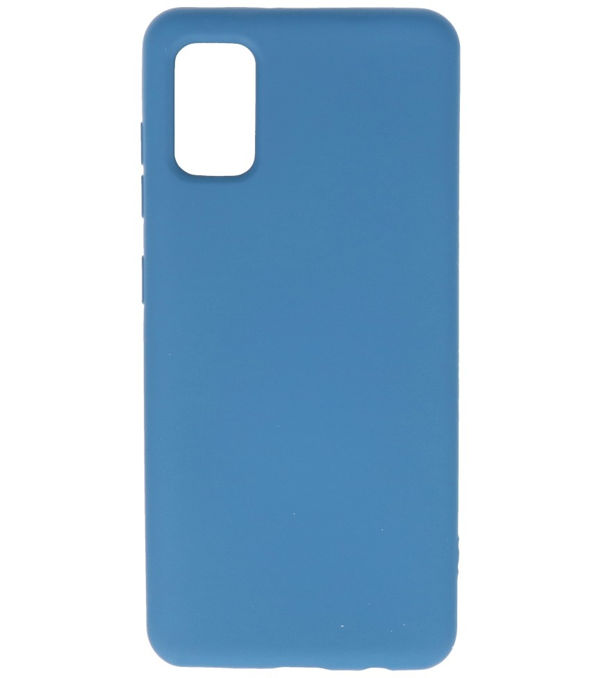 Carcasa de TPU en color de moda Samsung Galaxy A41 Azul marino