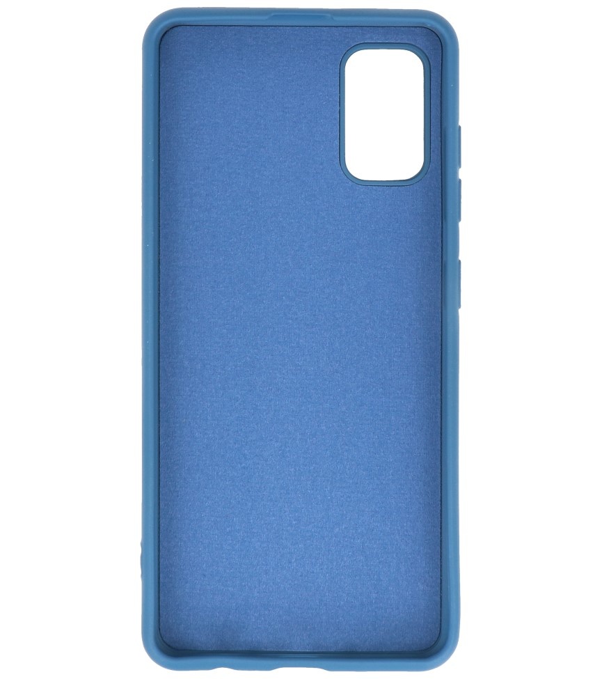 Coque en TPU Fashion Color Samsung Galaxy A41 Bleu Marine