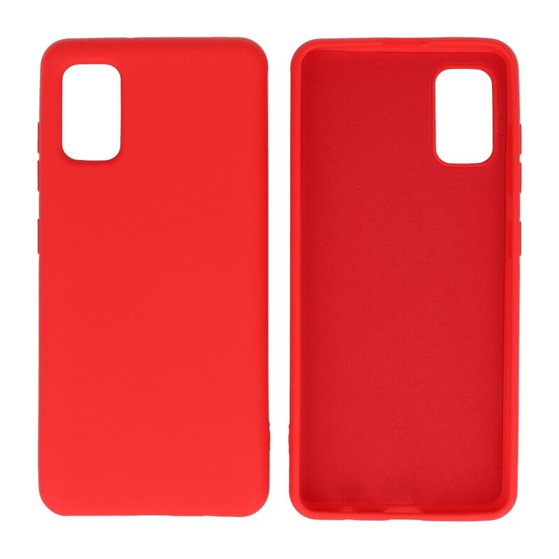 Fashion Color TPU Cover Samsung Galaxy A41 Rød