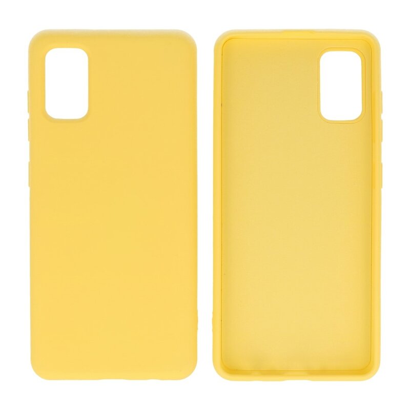 Custodia in TPU colore moda per Samsung Galaxy A41 gialla